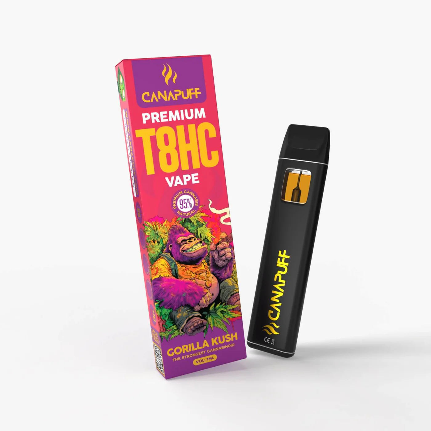 Canapuff T8HC Vape Gorilla Kush 95 % 1 ml
