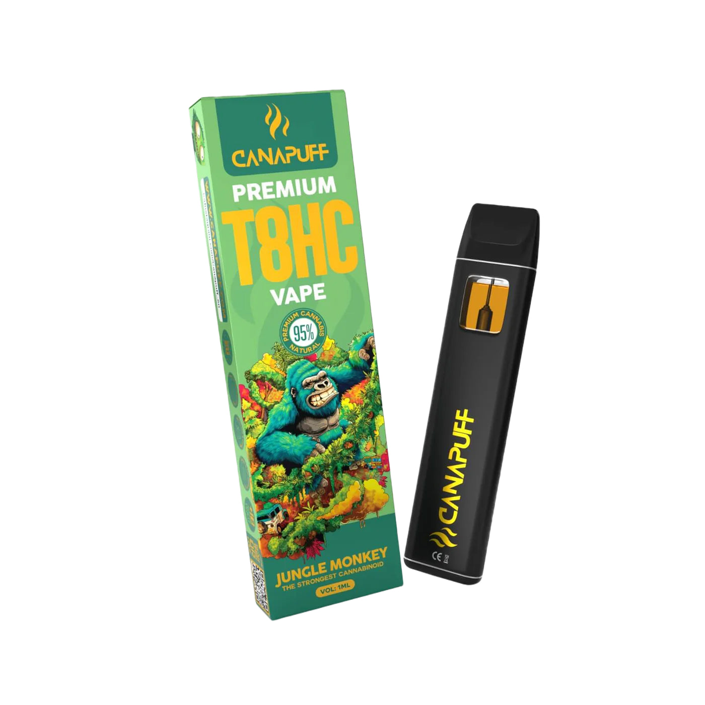 Canapuff T8HC Vape Jungle Monkey 95 % 1 ml