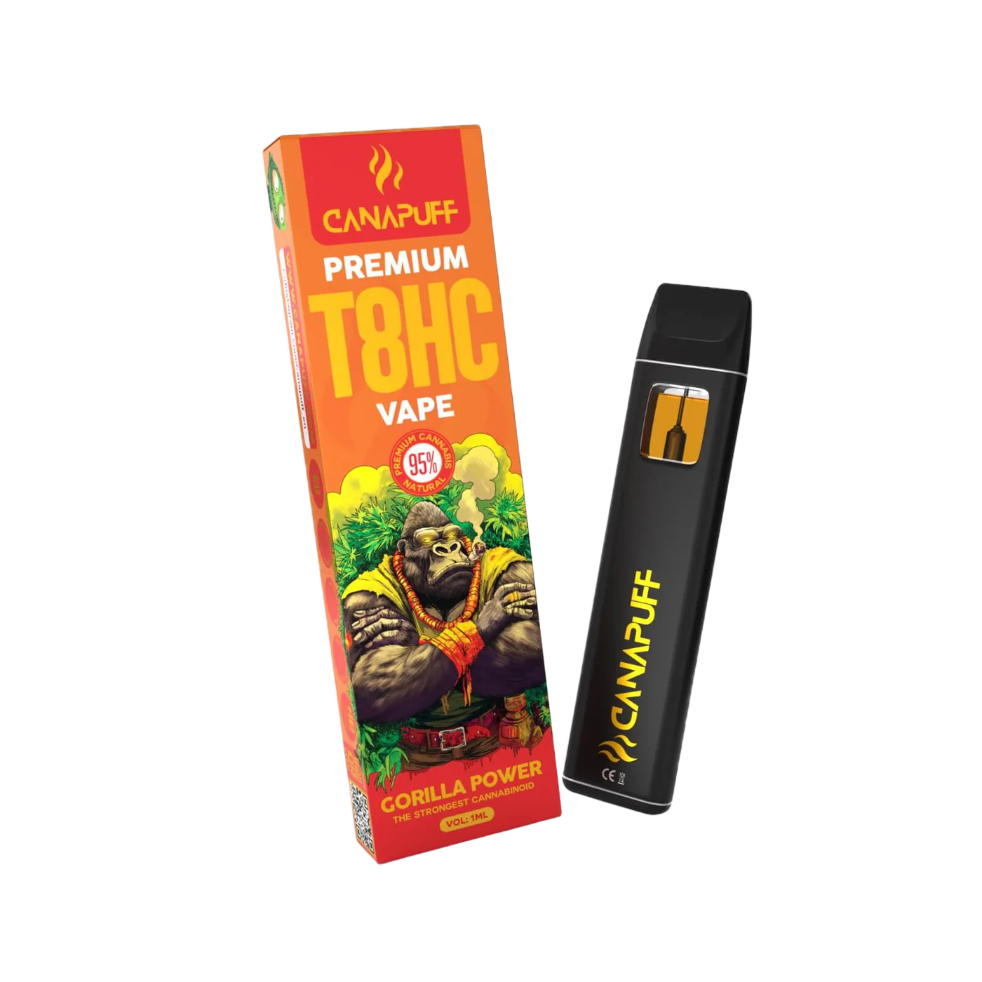 Canapuff T8HC Vape Gorilla Power 95 % 1 ml