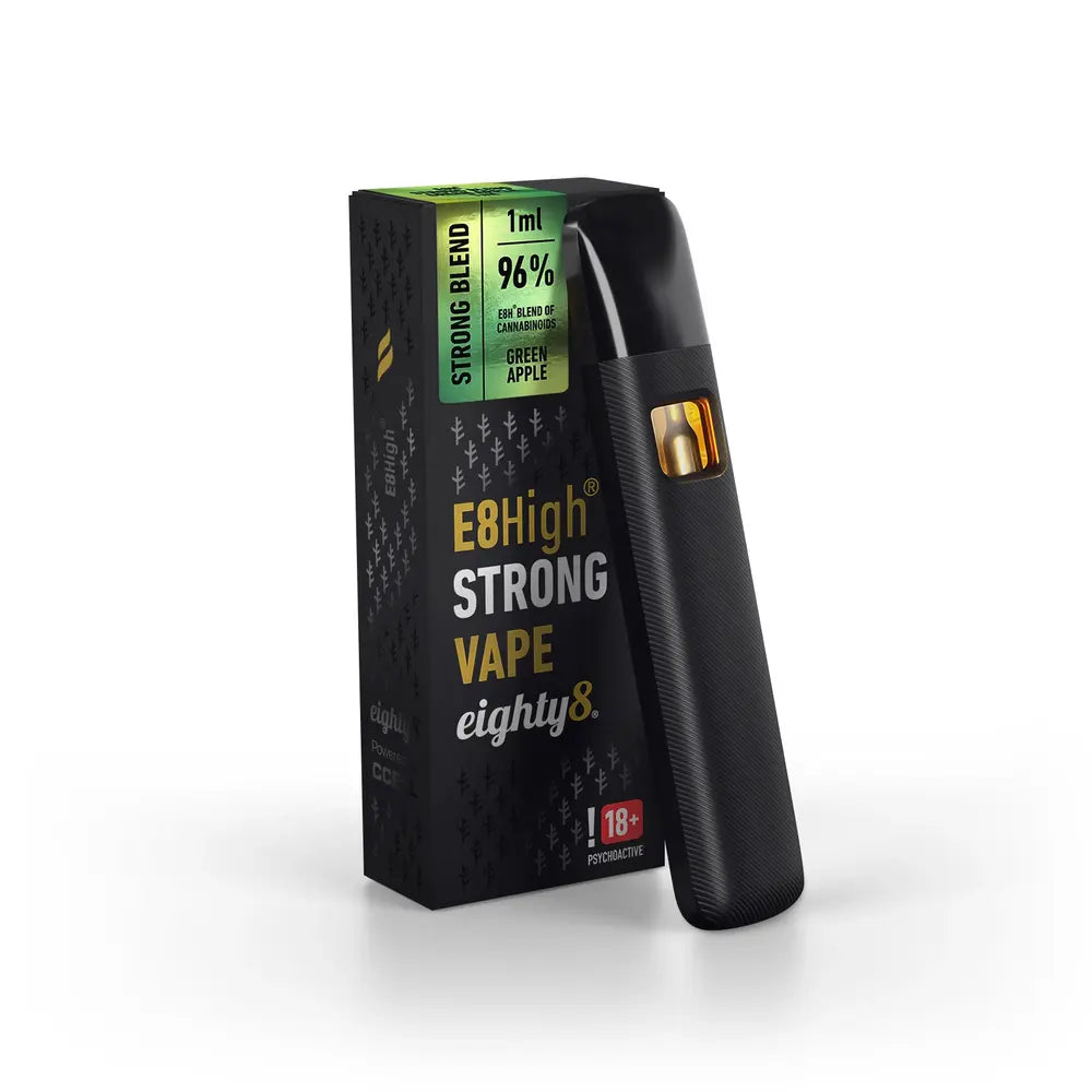 Eighty8 E8High Einweg Vape Green Apple, 96 % E8High, 1 ml