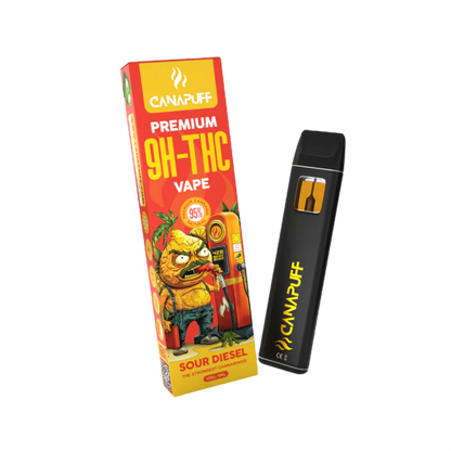Canapuff 9H-THC Vape Sour Diesel 95% 1 ml RealaxShop