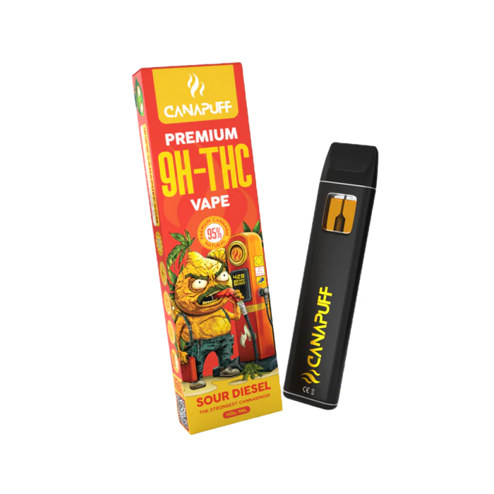 Canapuff 9H-THC Vape Sour Diesel 95% 1 ml RealaxShop