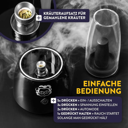 Granny’s Weed Elektrische Bong – Stylisches Rauchglas mit Power Bedienung