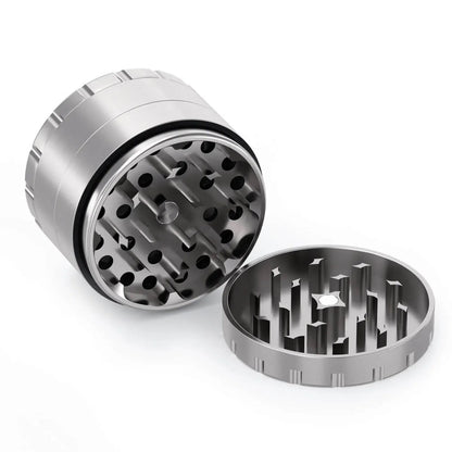 Granny’s Edelstahl Grinder 4-teilig – 63mm aufgeklappt